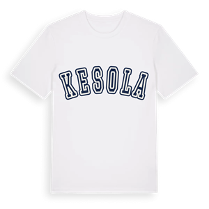 Kesola college t-shirt – ekologisk bomull t-shirt från Pinshirt