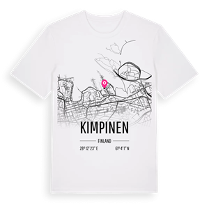 Kimpinen karta t-shirt – ekologisk bomull t-shirt från Pinshirt