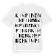 Kimpinen ordlek t-shirt