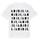 Kourula ordlek t-shirt