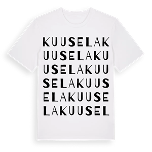 Kuusela ordlek t-shirt – ekologisk bomull t-shirt från Pinshirt