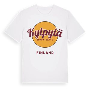 Kylpylä cirkel t-shirt – ekologisk bomull t-shirt från Pinshirt