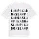 Lampikangas ordlek t-shirt