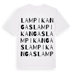 Lampikangas ordlek t-shirt – ekologisk bomull t-shirt från Pinshirt