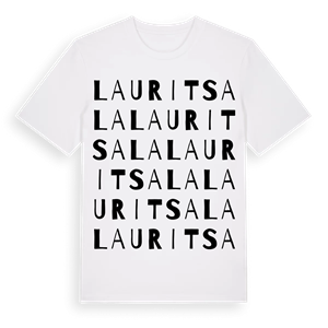 Lauritsala ordlek t-shirt – ekologisk bomull t-shirt från Pinshirt