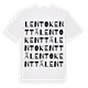 Lentokenttä ordlek t-shirt