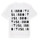 Linnoitus ordlek t-shirt