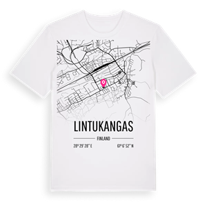 Lintukangas karta t-shirt – ekologisk bomull t-shirt från Pinshirt
