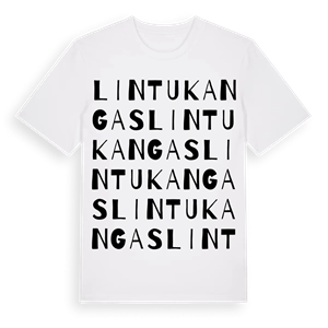 Lintukangas ordlek t-shirt – ekologisk bomull t-shirt från Pinshirt