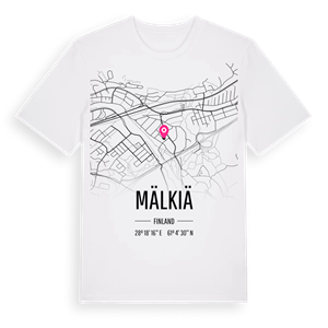 Mälkiä karta t-shirt – ekologisk bomull t-shirt från Pinshirt