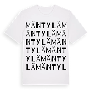 Mäntylä ordlek t-shirt – ekologisk bomull t-shirt från Pinshirt