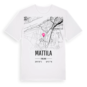 Mattila karta t-shirt – ekologisk bomull t-shirt från Pinshirt