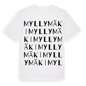 Myllymäki ordlek t-shirt – ekologisk bomull t-shirt från Pinshirt