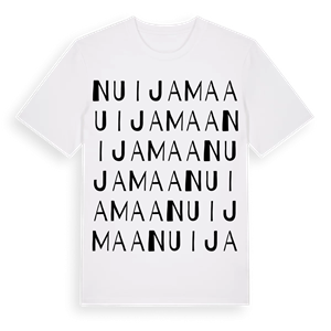 Nuijamaa ordlek t-shirt – ekologisk bomull t-shirt från Pinshirt