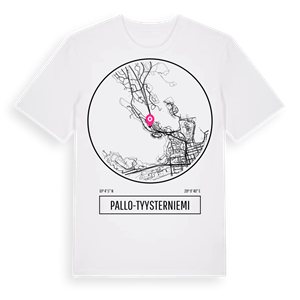 Pallo-Tyysterniemi t-shirt – ekologisk bomull t-shirt från Pinshirt