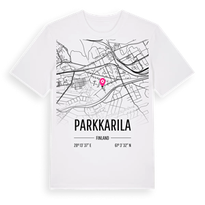 Parkkarila karta t-shirt – ekologisk bomull t-shirt från Pinshirt