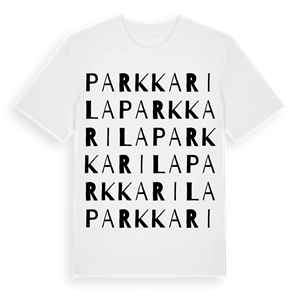 Parkkarila ordlek t-shirt – ekologisk bomull t-shirt från Pinshirt