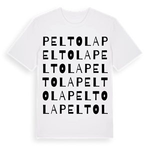 Peltola ordlek t-shirt – ekologisk bomull t-shirt från Pinshirt