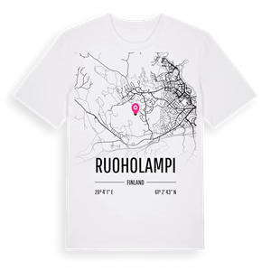 Ruoholampi karta t-shirt – ekologisk bomull t-shirt från Pinshirt