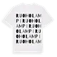 Ruoholampi ordlek t-shirt