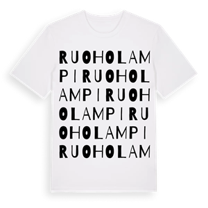 Ruoholampi ordlek t-shirt – ekologisk bomull t-shirt från Pinshirt