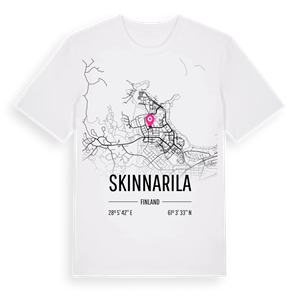 Skinnarila karta t-shirt – ekologisk bomull t-shirt från Pinshirt