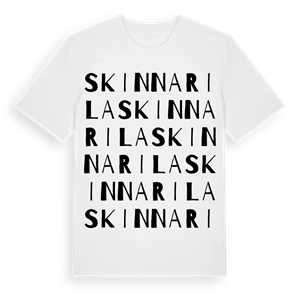 Skinnarila ordlek t-shirt – ekologisk bomull t-shirt från Pinshirt