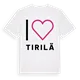 Jag älskar Tirilä t-shirt stort tryck