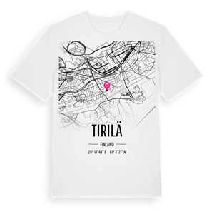 Tirilä karta t-shirt – ekologisk bomull t-shirt från Pinshirt