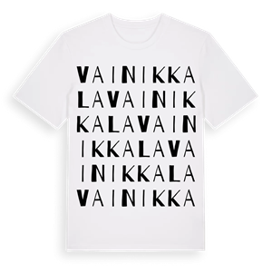 Vainikkala ordlek t-shirt – ekologisk bomull t-shirt från Pinshirt