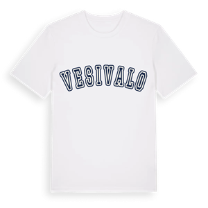 Vesivalo college t-shirt – ekologisk bomull t-shirt från Pinshirt
