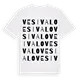 Vesivalo ordlek t-shirt