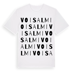 Voisalmi ordlek t-shirt – ekologisk bomull t-shirt från Pinshirt