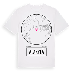 Alakylä t-shirt – ekologisk bomull t-shirt från Pinshirt