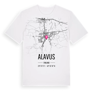 Alavus karta t-shirt – ekologisk bomull t-shirt från Pinshirt