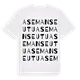 Asemanseutu ordlek t-shirt