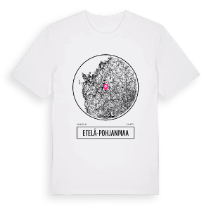Etelä-Pohjanmaa t-shirt – ekologisk bomull t-shirt från Pinshirt