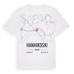 Hanhikoski karta t-shirt – ekologisk bomull t-shirt från Pinshirt