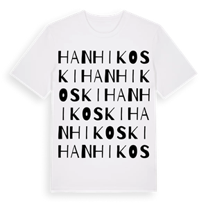 Hanhikoski ordlek t-shirt – ekologisk bomull t-shirt från Pinshirt
