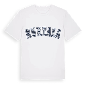 Huhtala college t-shirt – ekologisk bomull t-shirt från Pinshirt