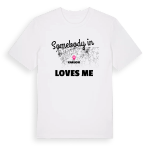 Någon i Karijoki älskar mig t-shirt – ekologisk bomull t-shirt från Pinshirt