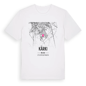 Kärki karta t-shirt – ekologisk bomull t-shirt från Pinshirt