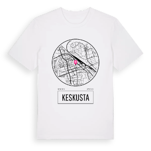 Keskusta t-shirt – ekologisk bomull t-shirt från Pinshirt