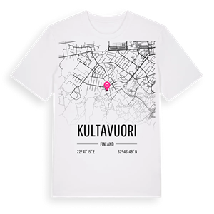 Kultavuori karta t-shirt – ekologisk bomull t-shirt från Pinshirt