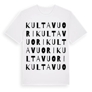 Kultavuori ordlek t-shirt – ekologisk bomull t-shirt från Pinshirt