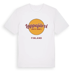 Lappajärvi cirkel t-shirt – ekologisk bomull t-shirt från Pinshirt