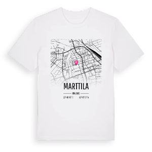 Marttila karta t-shirt – ekologisk bomull t-shirt från Pinshirt