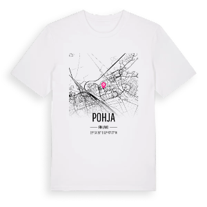 Pohja karta t-shirt – ekologisk bomull t-shirt från Pinshirt