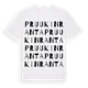 Pruukinranta ordlek t-shirt