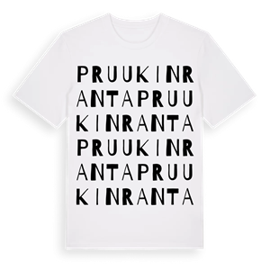 Pruukinranta ordlek t-shirt – ekologisk bomull t-shirt från Pinshirt